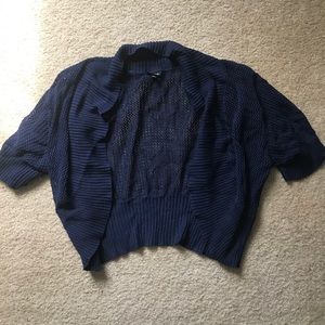 Torrid blue sweater shrug size 3 (24)